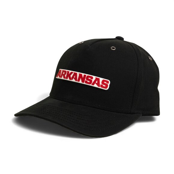 Arkansas Razorbacks ARKANSAS Red 3D Snapback Canvas Hat- Black - Picture 2 of 3